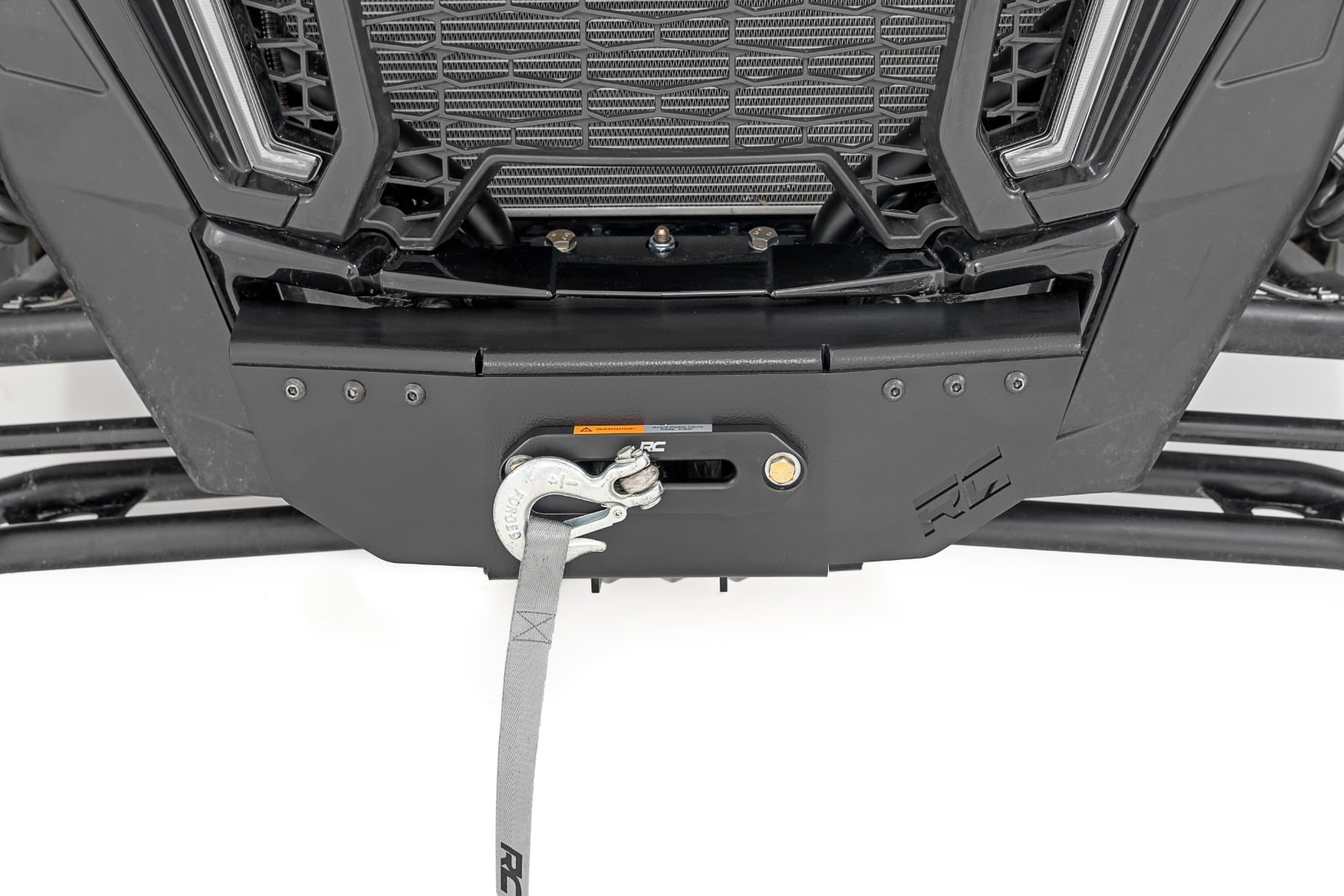 Winch Mount w/ 6500lb Winch Polaris RZR Turbo S4 Rough Country-5
