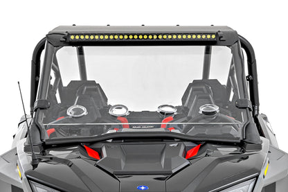 30 Inch Single Row Light Mount Front Black Series Polaris RZR Turbo R Rough Country-2