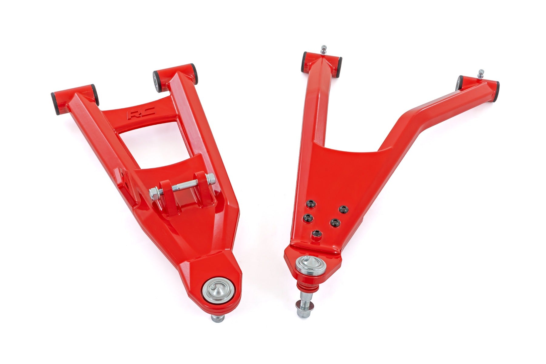 Red Aluminum Control Arms 2 Inch Forward Offset Polaris Ranger XP 1000 Rough Country-3