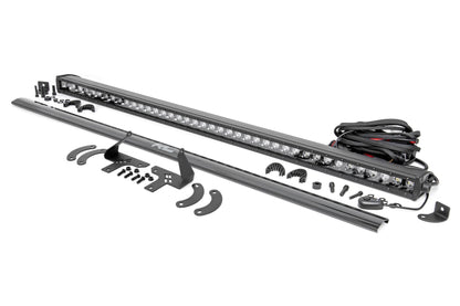 LED Light Kit Front Mount 40 Inch Black-Series Single Row Polaris RZR XP 4 1000 (2024) Rough Country