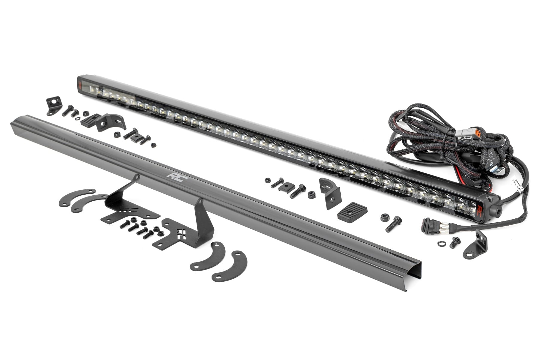 LED Light Kit Front Mount 40 Inch Spectrum Single Row Polaris RZR XP 4 1000 (2024) Rough Country