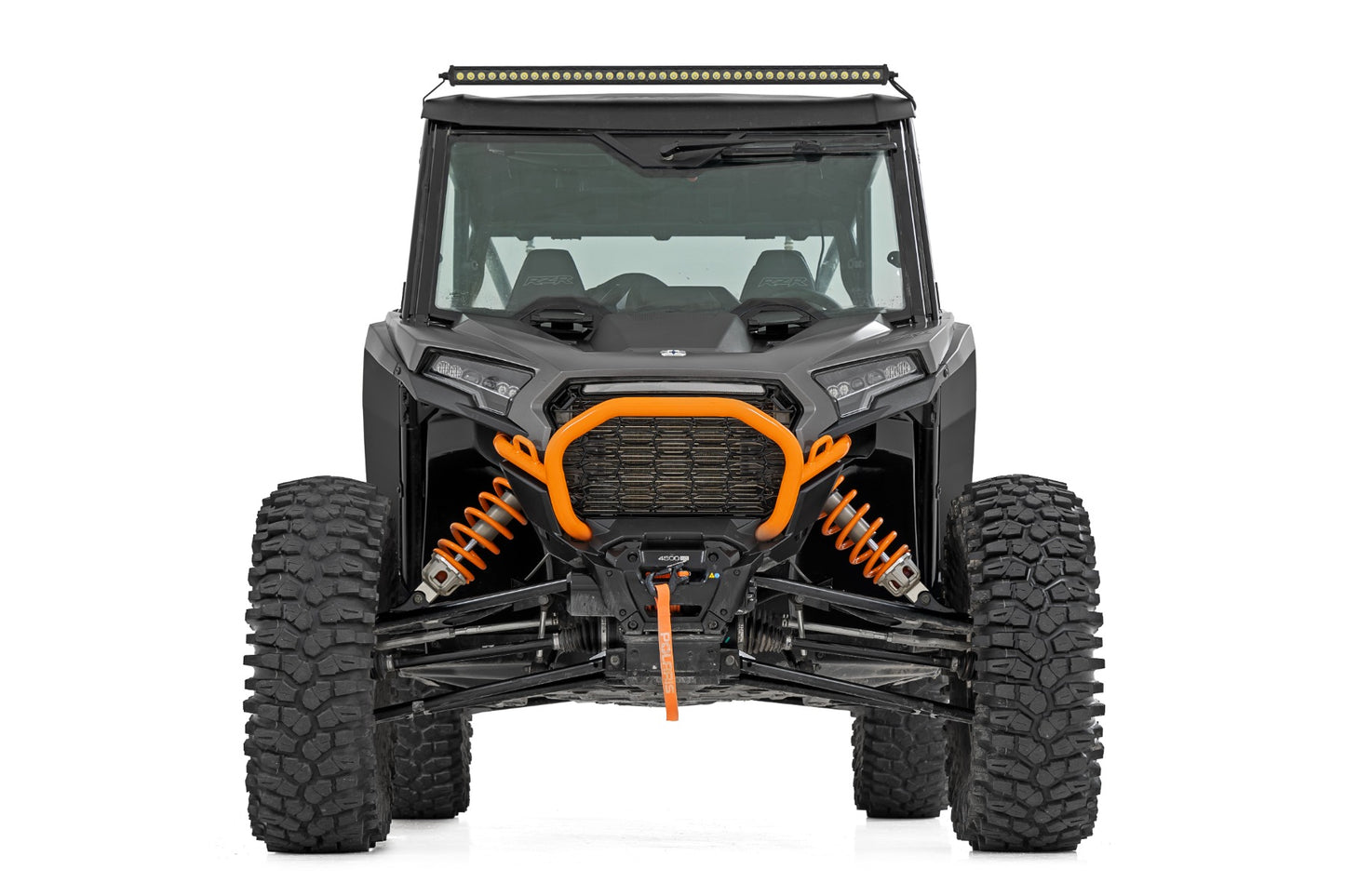 LED Light Kit Front Mount 40 Inch Spectrum Single Row Polaris RZR XP 4 1000 (2024) Rough Country-2