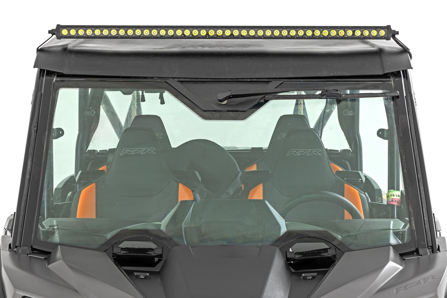 LED Light Kit Front Mount 40 Inch Spectrum Single Row Polaris RZR XP 4 1000 (2024) Rough Country-3