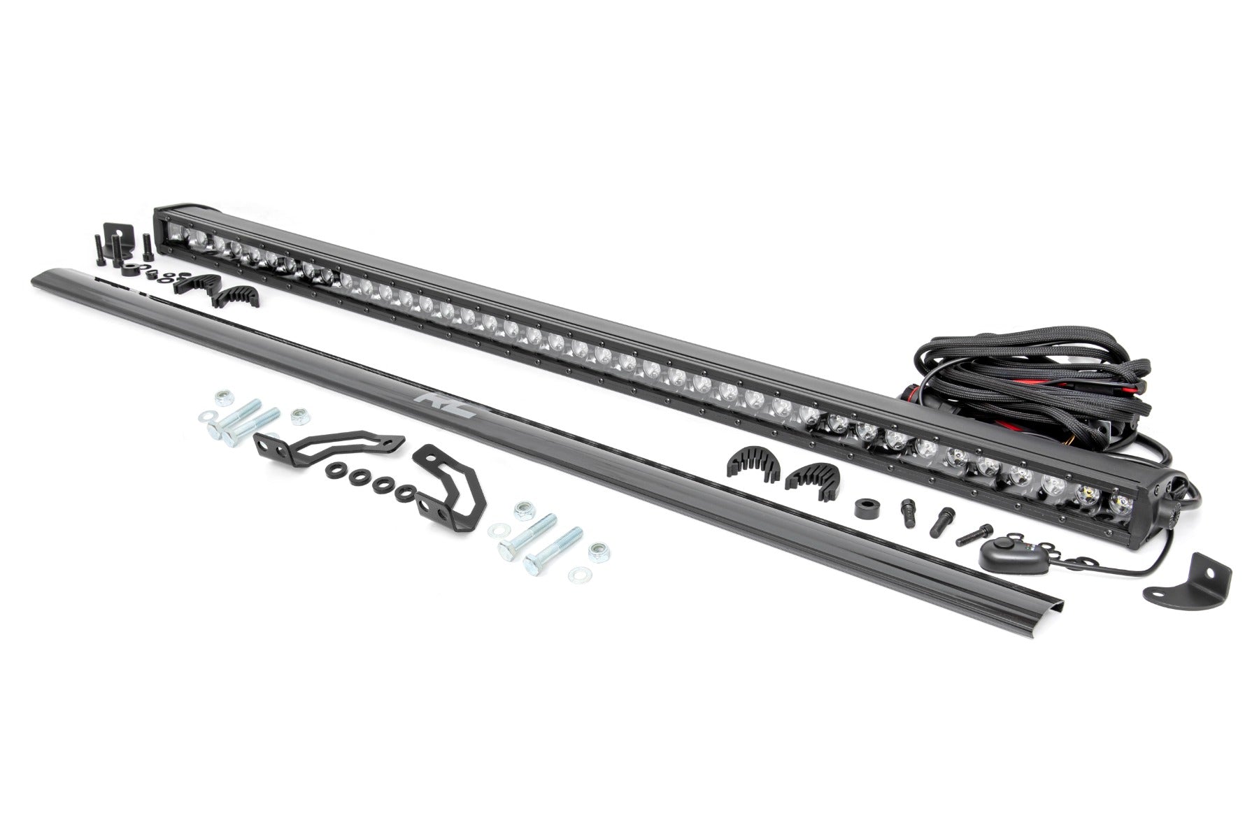 LED Light Kit Rear Mount 40 Inch Black Single Row Polaris RZR 1000XP4 (2024) Rough Country
