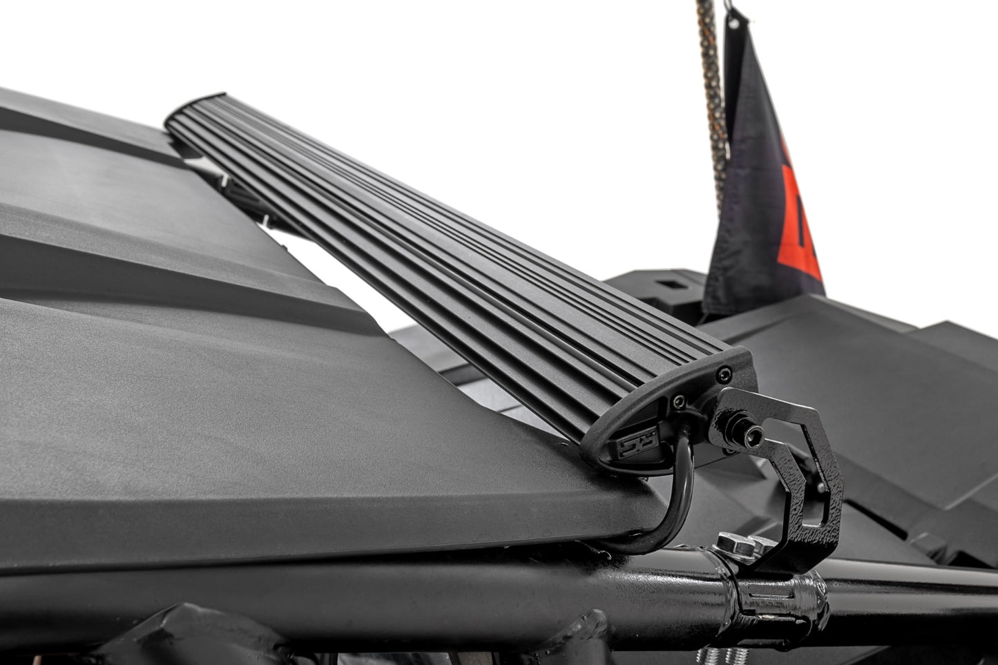LED Light Kit Rear Mount 40 Inch Black Single Row Polaris RZR 1000XP4 (2024) Rough Country-5