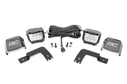 LED Light Under Bed Mount 3 Inch Chrome Pair Wide Angle Polaris XPEDITION ADV 5 Rough Country