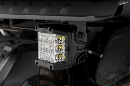 LED Light Under Bed Mount 3 Inch Chrome Pair Wide Angle Polaris XPEDITION ADV 5 Rough Country-1