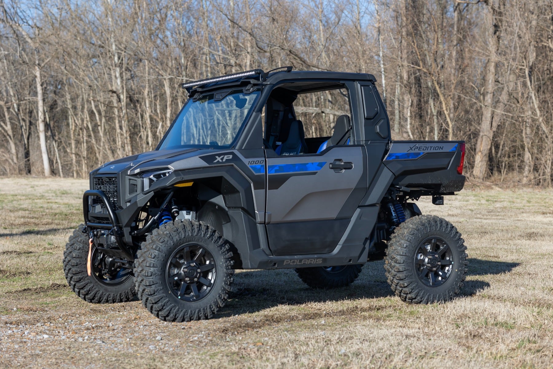 50 Inch Single Row Light Mount Front Black Series Polaris XPEDITION ADV 5 Rough Country-5