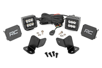 LED Light Kit Rear Mount 2 Inch Black Pair Segway 570 F Rough Country