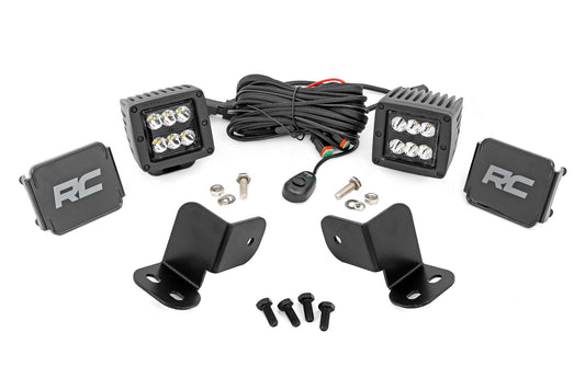 LED Light Kit Rear Mount 2 Inch Black Pair Segway 570 F Rough Country