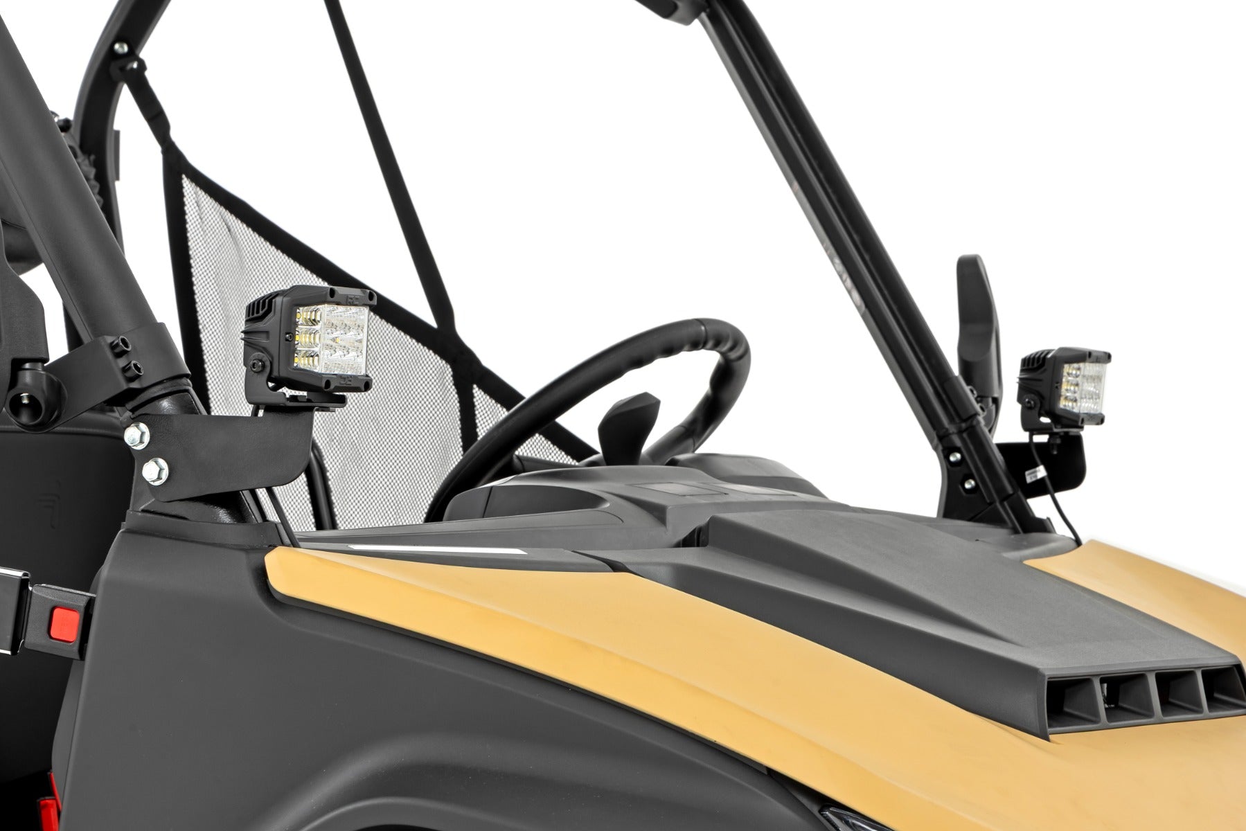 LED Light Kit Front Mount 2 Inch Black Pair Amber DRL Segway 570 F Rough Country-1