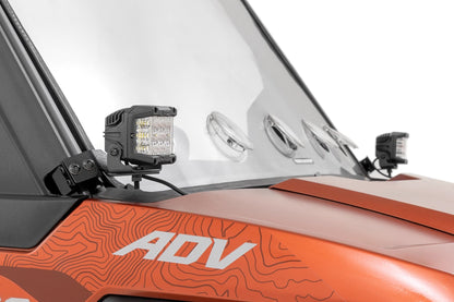 LED Light Kit Front Mount 2 Inch Black Pair Polaris XPEDITION XP Rough Country-1