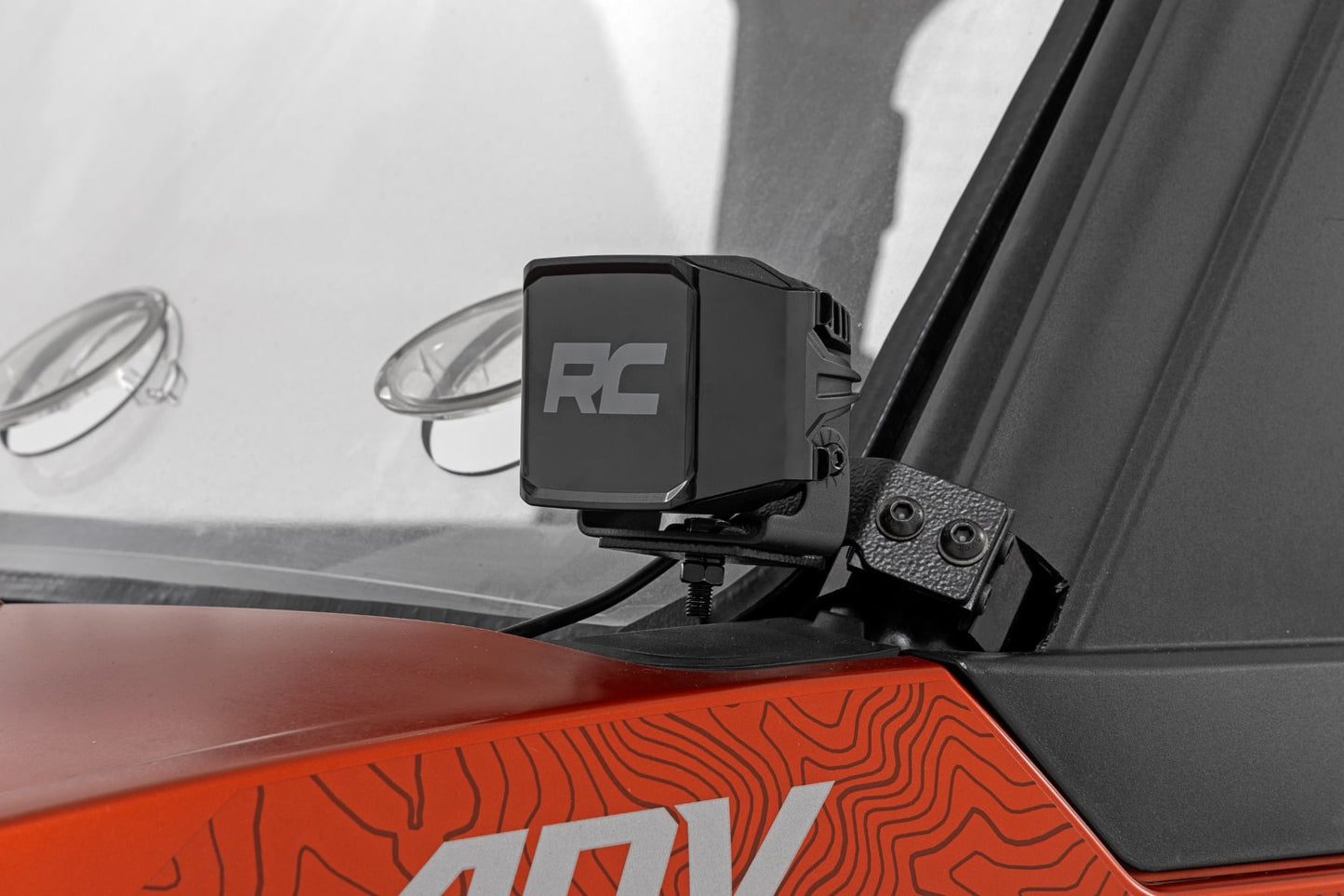 LED Light Kit Front Mount 2 Inch Black Pair Polaris XPEDITION XP Rough Country-3
