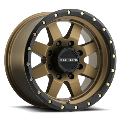 Aluminum 18x9 Defender 935BZ Bronze Raceline Wheels-9
