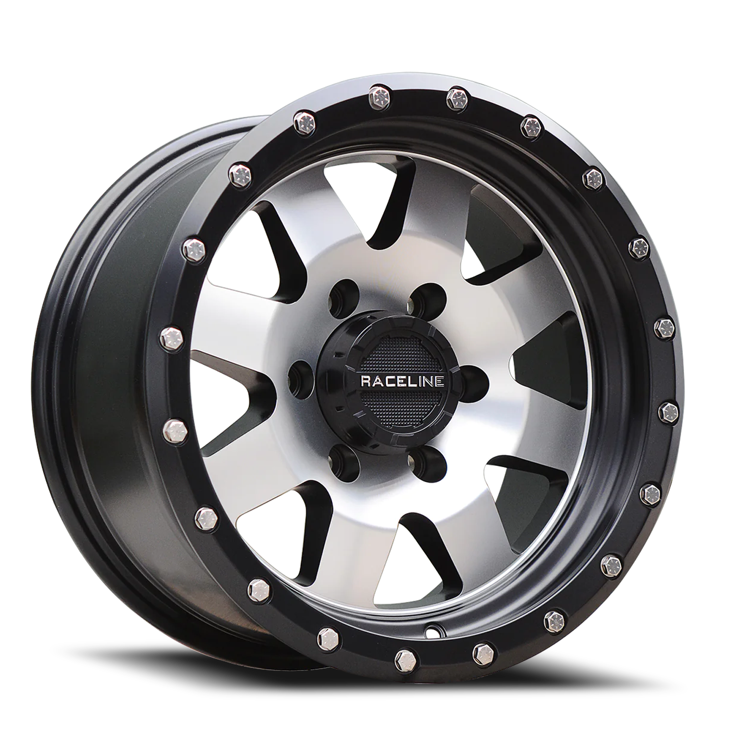 Raceline Wheels Aluminum Wheels 20x9 Defender 935M Black Machined Face Raceline Wheels