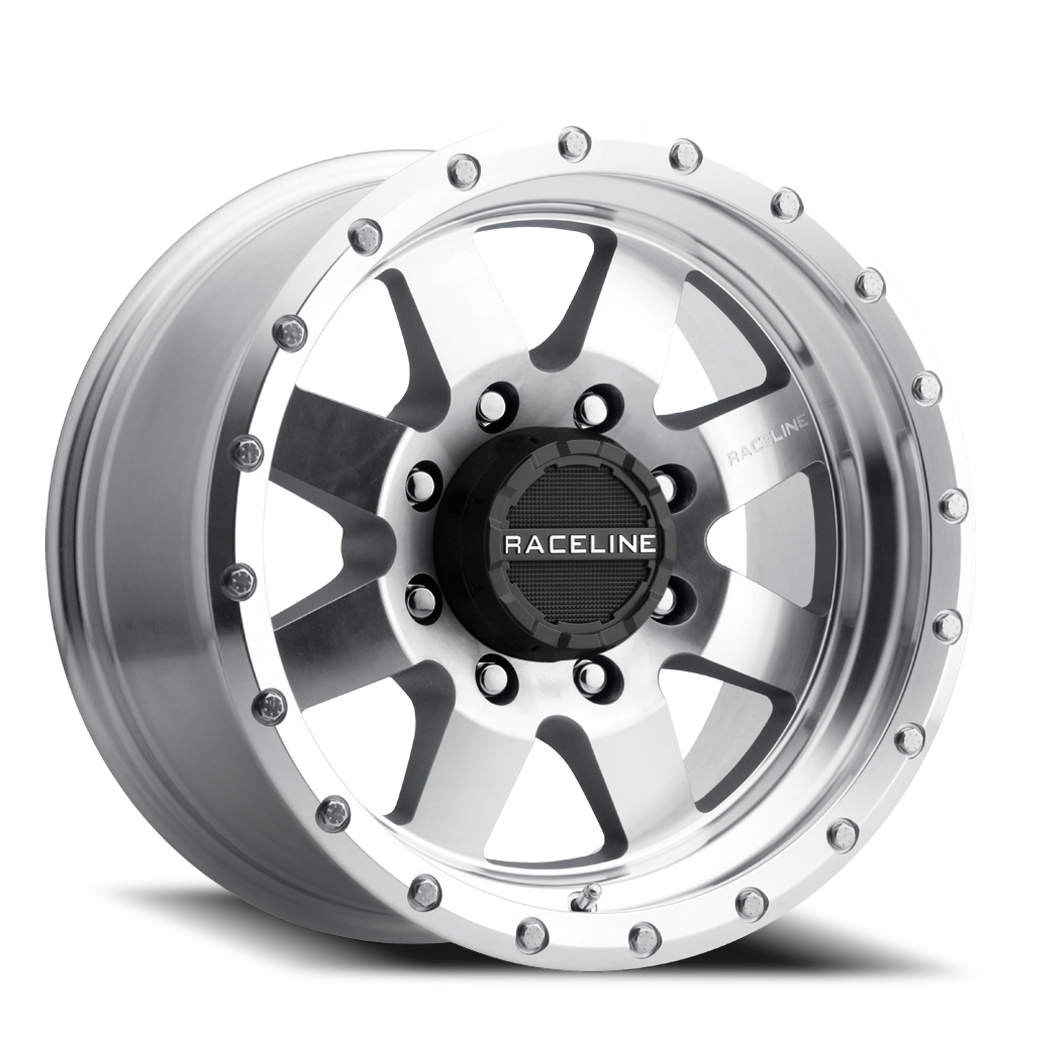 Raceline Wheels Aluminum Wheels 17x9 Defender 935MC Silver Machined Raceline Wheels