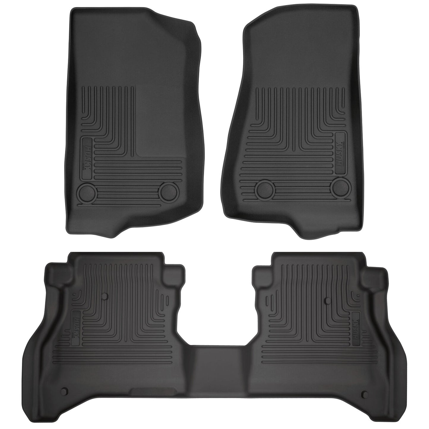 Weatherbeater Front & 2nd Seat Floor For 2020-2024 Jeep Gladiator Husky Liners