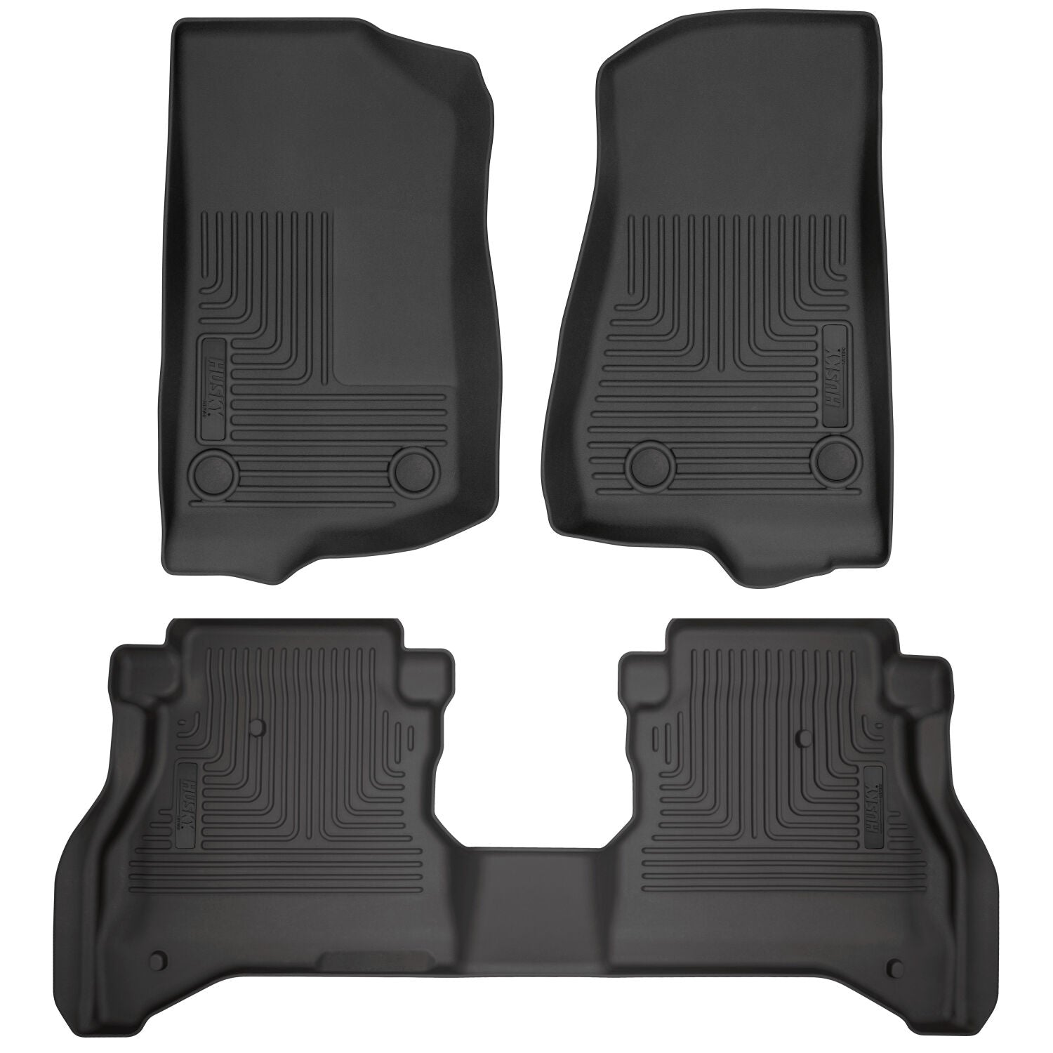 Weatherbeater Front & 2nd Seat Floor For 2020-2024 Jeep Gladiator Husky Liners