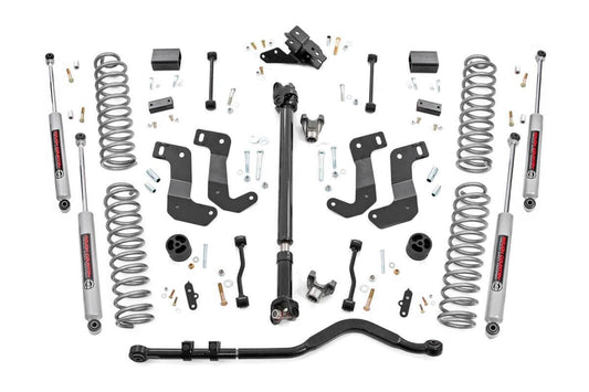 3.5 Inch Lift Kit C/A Drop FR D/S Rubicon Jeep Wrangler Unlimited 4WD (24-26) Rough Country