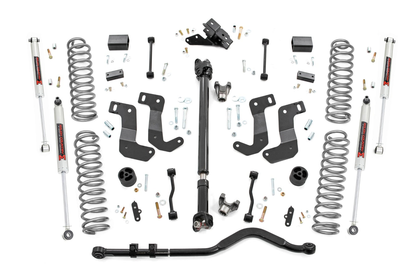 3.5 Inch Lift Kit C/A Drop FR D/S M1 Rubicon Jeep Wrangler Unlimited (24-26) Rough Country