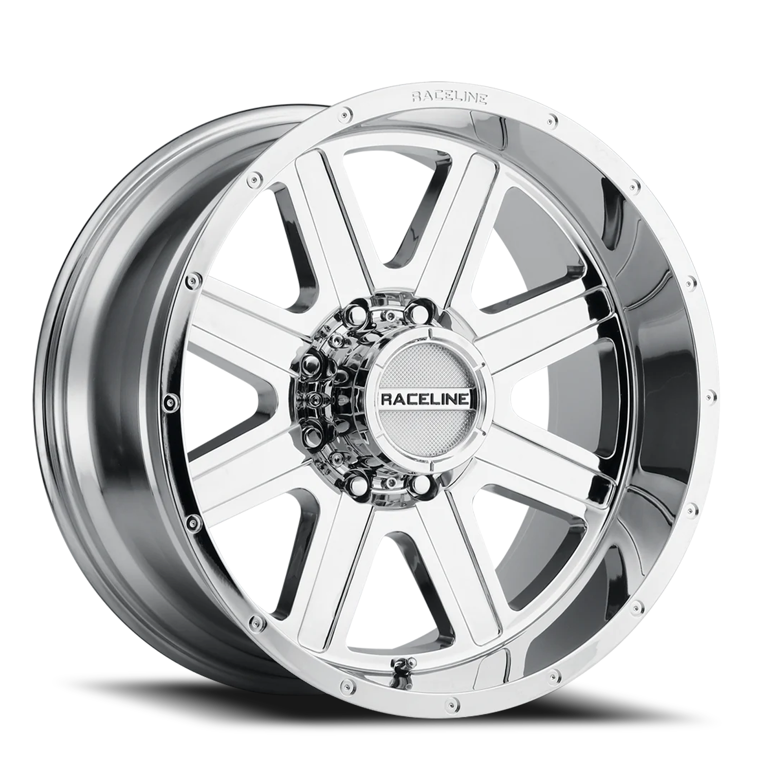 Aluminum 20x10 Hostage 940C Chrome Raceline Wheels-4