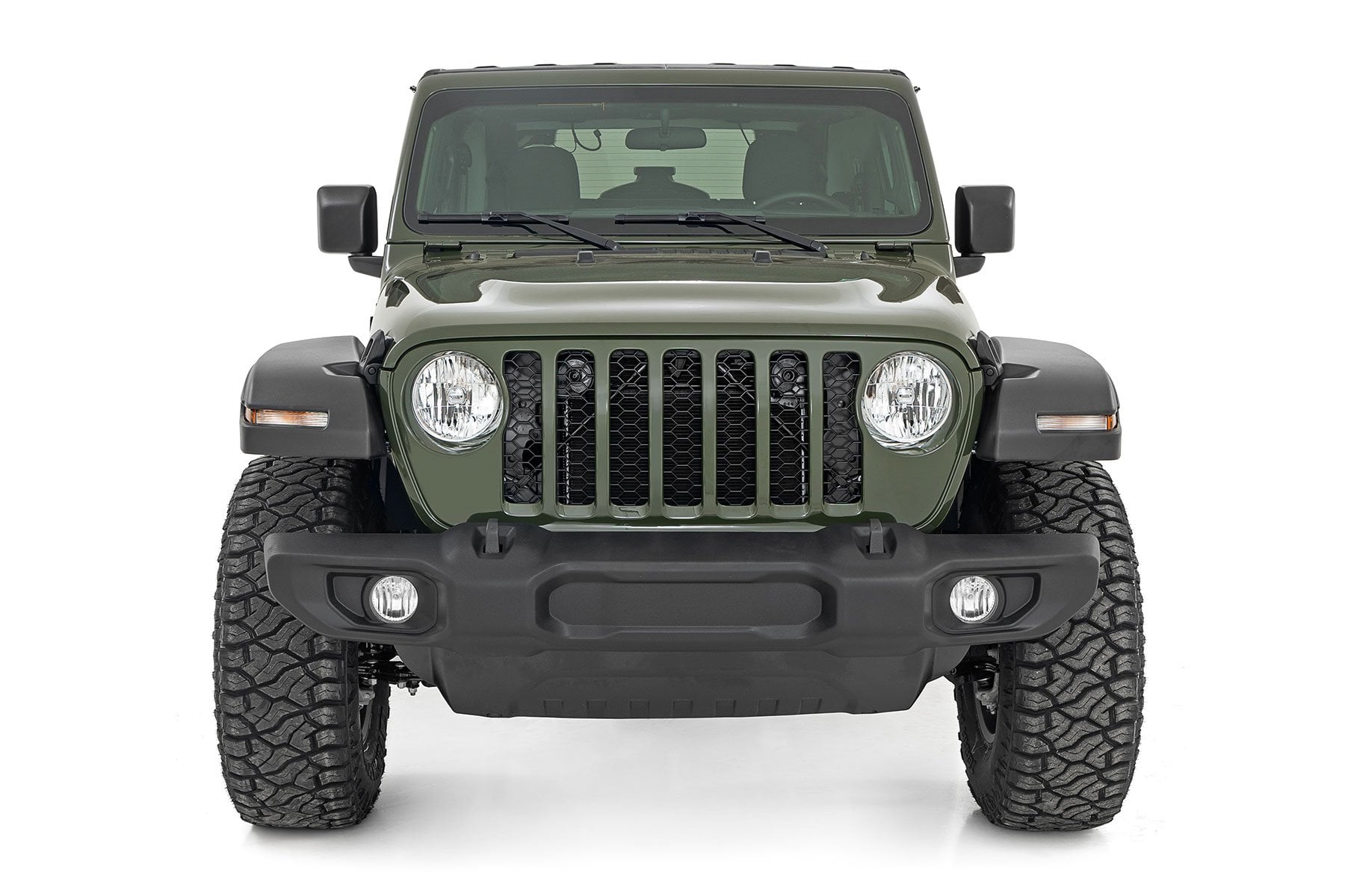 3.5 Inch Lift Kit C/A Drop Front D/S Jeep Wrangler JL 4WD (2024-2026) Rough Country-2