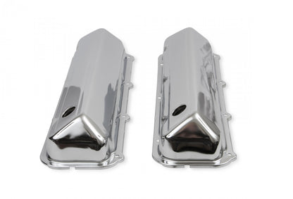 Chrome Valve Covers with Baffle Fits 1968-1997 Ford 429/460 Engines Mr Gasket-1