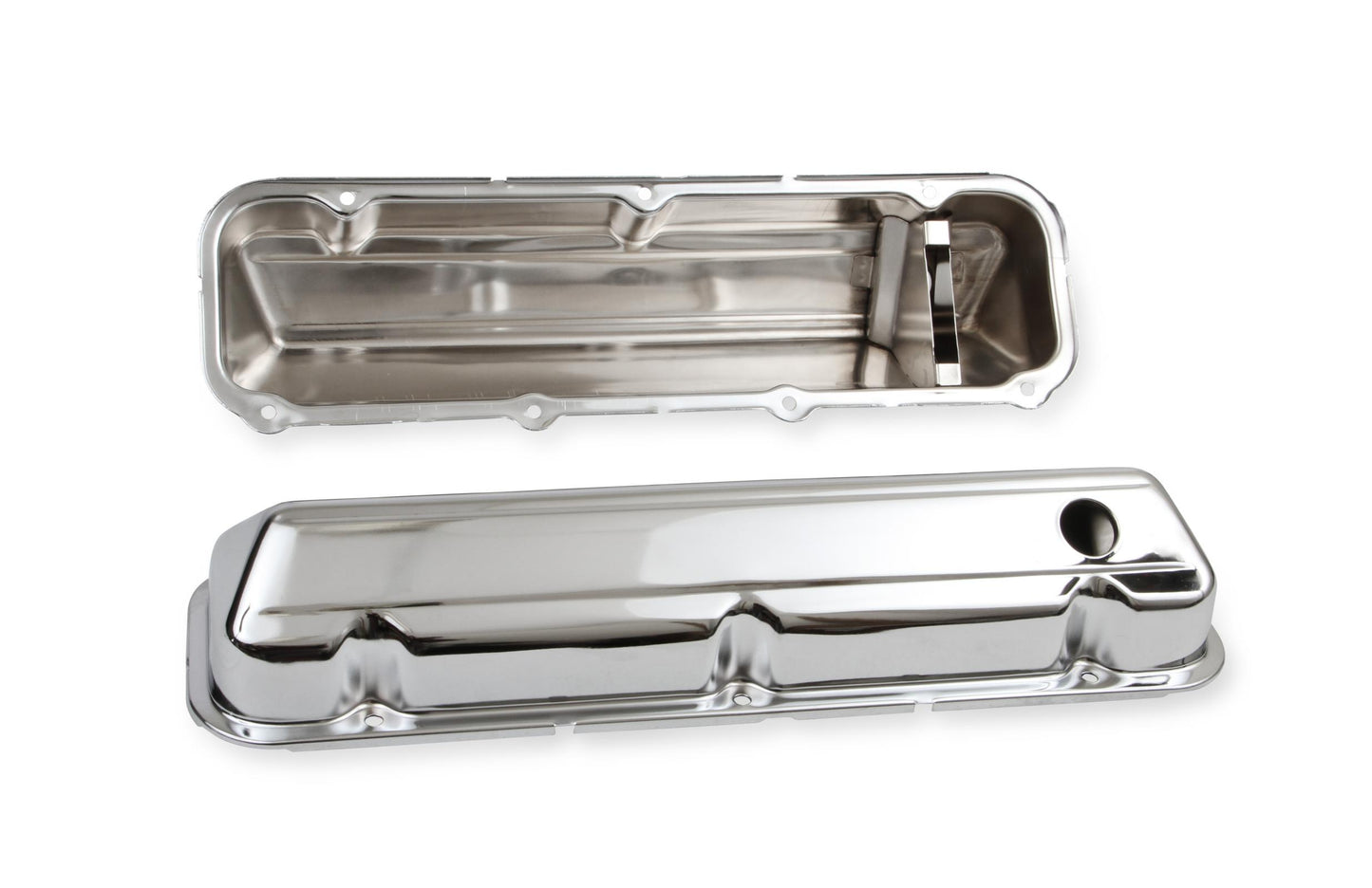 Chrome Valve Covers with Baffle Fits 1968-1997 Ford 429/460 Engines Mr Gasket-5