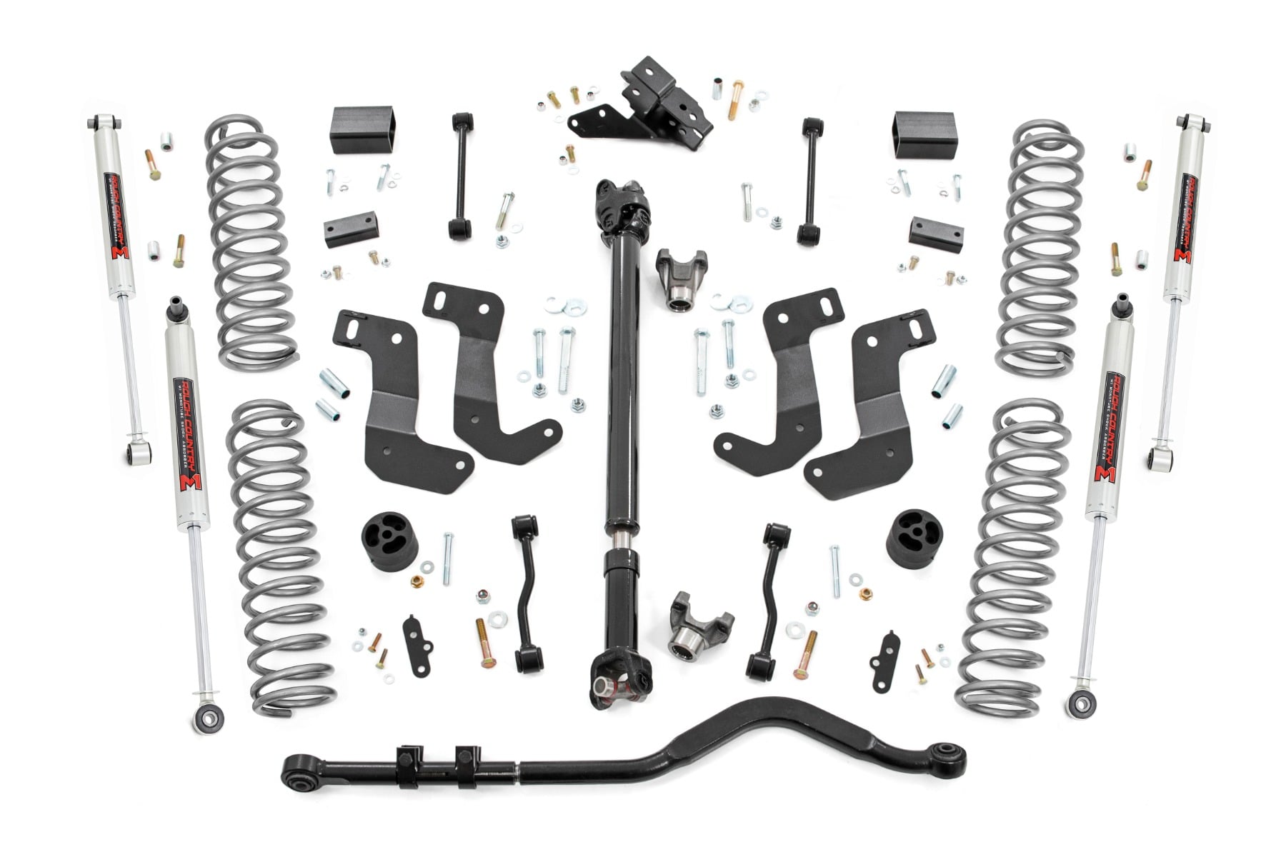 3.5 Inch Lift Kit C/A Drop Front D/S M1 Jeep Wrangler JL 4WD (24-26) Rough Country