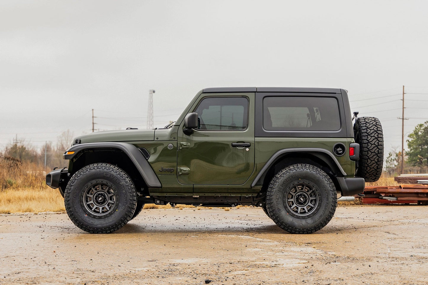 3.5 Inch Lift Kit C/A Drop Front D/S M1 Jeep Wrangler JL 4WD (24-26) Rough Country-5