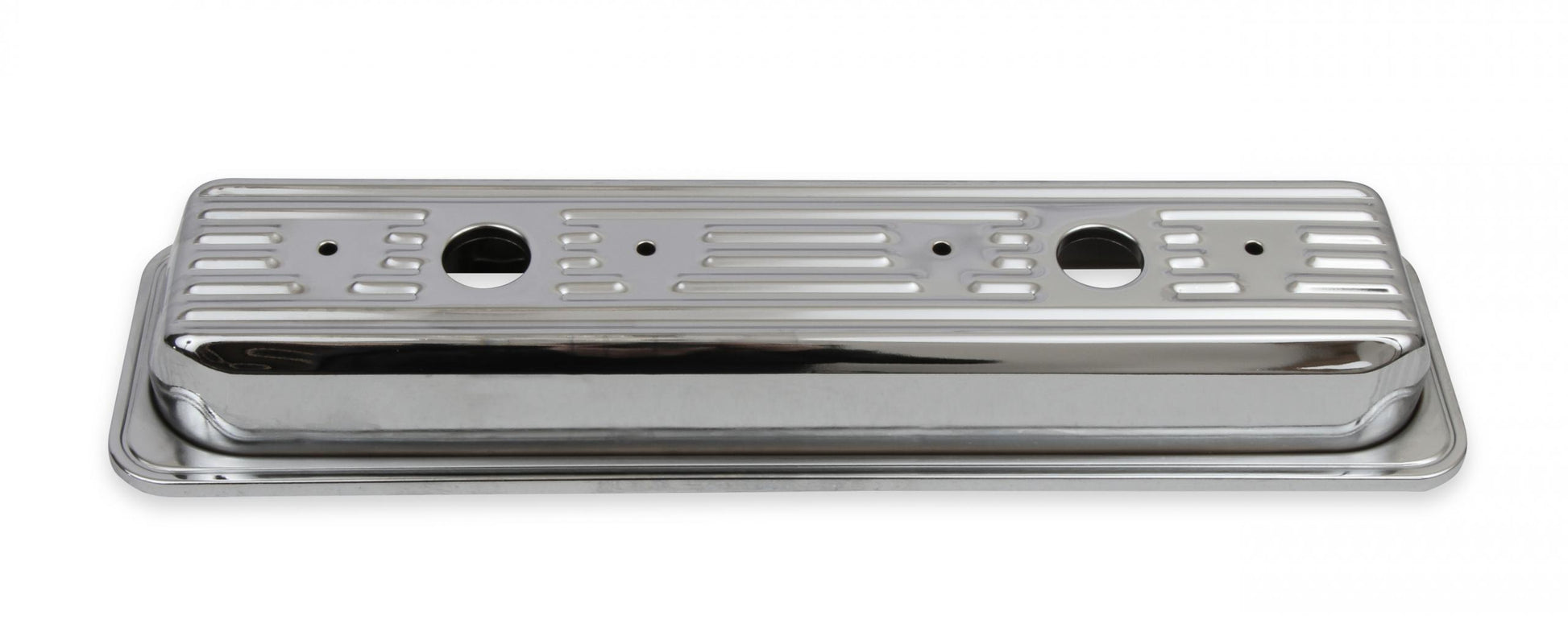 Chrome Valve Covers Finned Fits 1987-2002 Chevrolet 305-350 Gen I Small Block Mr Gasket-5