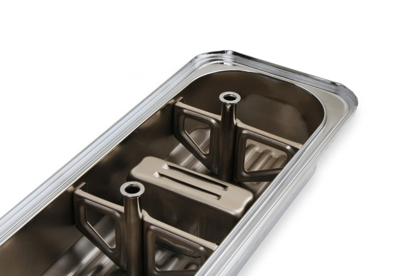 Chrome Valve Covers Finned Fits 1987-2002 Chevrolet 305-350 Gen I Small Block Mr Gasket-7