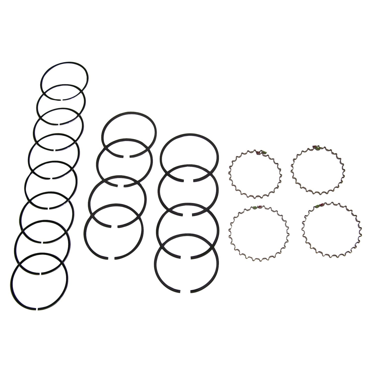 Piston Ring Set .030 inch Oversized Piston Ring Set 1941-71 Vintage Jeep/Willys Models w/ 4-134 Engine Crown Automotive