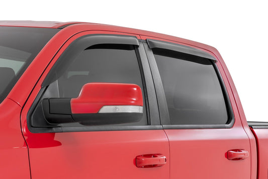 Side Window Deflectors Tape On Rain Guard Ram 1500 (19-26)/1500 TRX (21-24) Rough Country