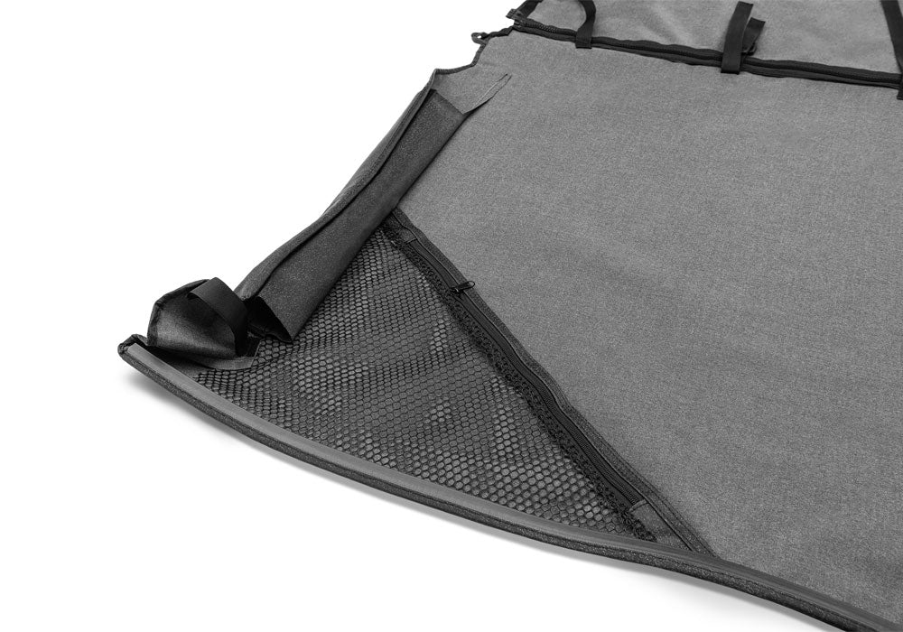 R Combo Brief Extended Topper with Zip Out Rear Section for 1997-2006 Jeep TJ, Black Denim, Windshield Channel Required (sold separately) Rampage-1