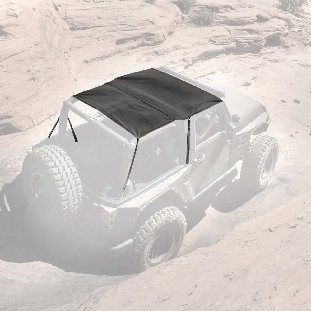 Extended Top Black Diamond 10-18 Wrangler JK 2 Door Smittybilt
