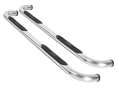 3 Inch Round Bent Steel Step Bar with No-Slip Step Pad for 1987-1995 Jeep Wrangler YJ, 1997-2006 Jeep Wrangler TJ Rampage