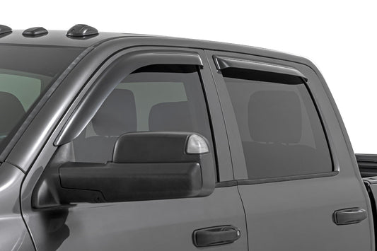 Side Window Deflectors Tape On Rain Guard Ram 1500 (09-18)/2500 (10-26) Rough Country