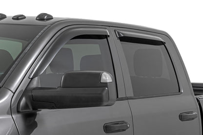 Side Window Deflectors Tape On Rain Guard Ram 1500 (09-18)/2500 (10-26) Rough Country