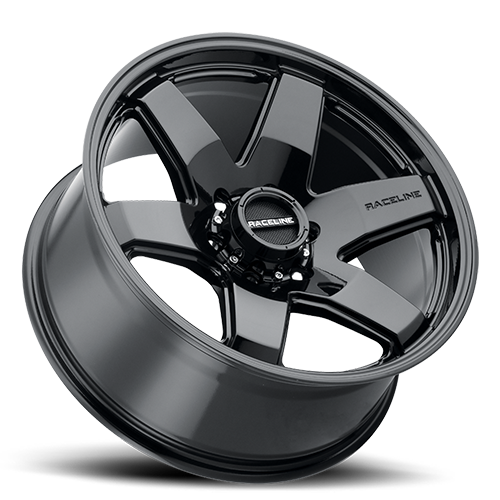 Aluminum 20x8.5 Addict 942B Gloss Black Raceline Wheels-5
