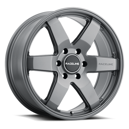 Aluminum 16x8 Addict 942GS Greystone Gray Raceline Wheels-6