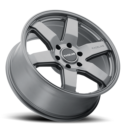 Aluminum 18x9 Addict 942GS Greystone Gray Raceline Wheels-5