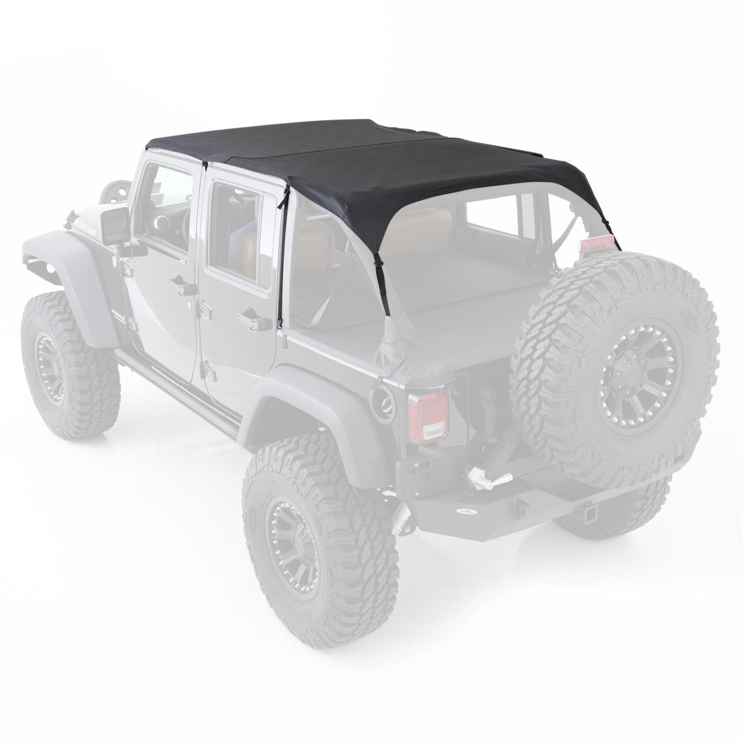 Extended Top Black Diamond 10-18 Wrangler JK 4 Door Smittybilt