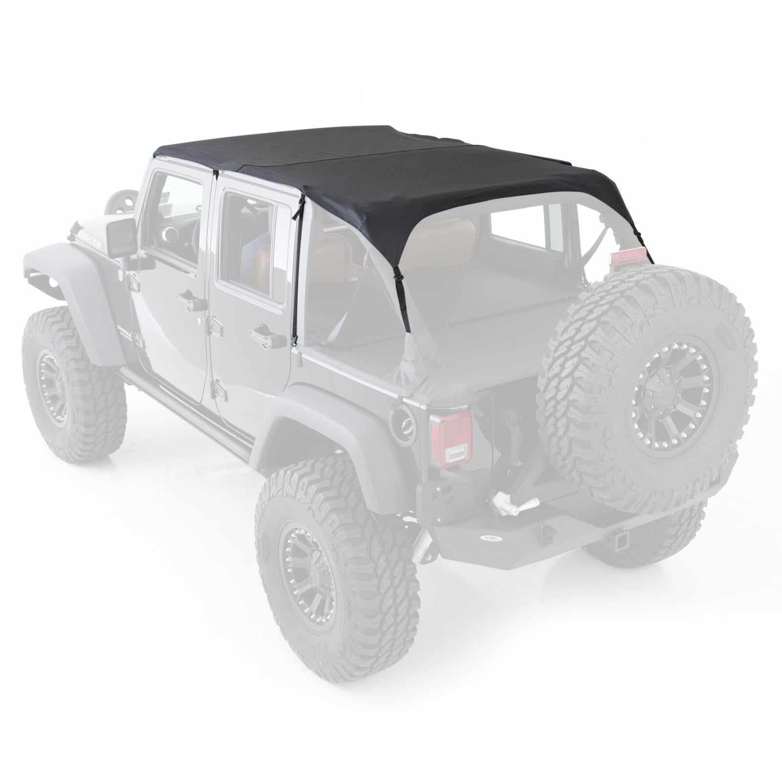 Extended Top Black Diamond 10-18 Wrangler JK 4 Door Smittybilt