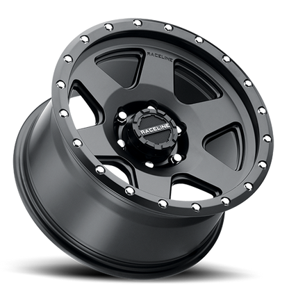 Aluminum 17x8 Boost 946B Satin Black Raceline Wheels-1