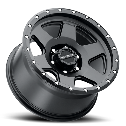 Aluminum 17x8 Boost 946B Satin Black Raceline Wheels-1