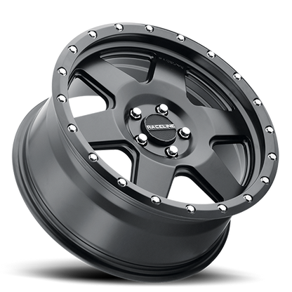 Aluminum 17x9 Boost 946B Satin Black Raceline Wheels-3