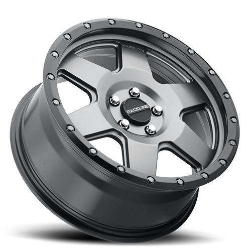 Raceline Wheels Aluminum Wheels 17x8 Boost 946G Satin Gunmetal Gray Raceline Wheels