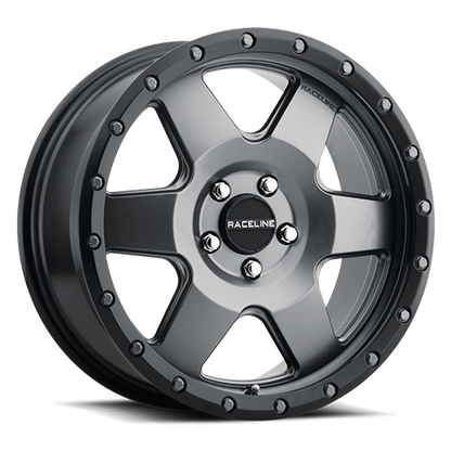 Aluminum 17x9 Boost 946G Satin Gunmetal Gray Raceline Wheels-8