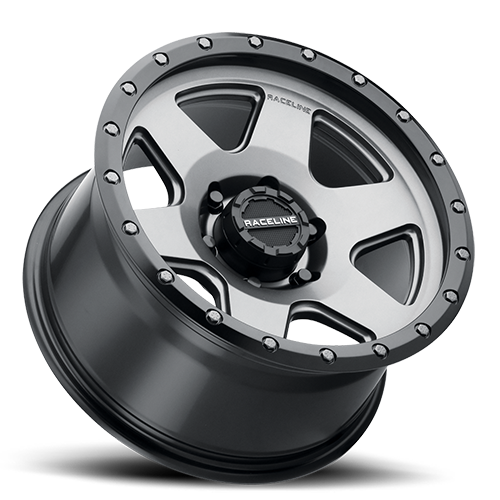 Raceline Wheels Aluminum Wheels 18x8 Boost 946G Satin Gunmetal Gray Raceline Wheels